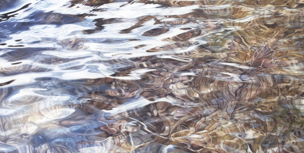 Рябь на воде в масляных картинах Аи Шах